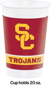 img 1 attached to 8 Count NCAA Premium Plastic Trojans