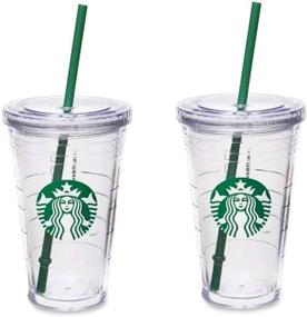 img 3 attached to ☕️ Set of 2 Starbucks 16oz Grande Insulated Travel Tumblers with Double Wall Acrylic for Improved Thermal Retention