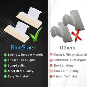 img 3 attached to Dishwasher Splash Shield Replacement Part by Blue Stars - Ultra Durable - Exact Fit for Frigidaire & Kenmore Dishwashers - Replaces 1465007 154685101 AP4338941 PS2203346 - Pack of 2