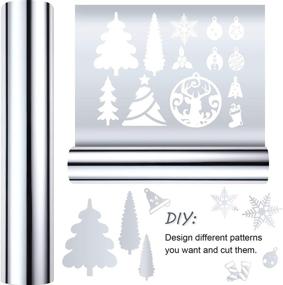 img 2 attached to ✨ Premium Chrome Adhesive Craft Vinyl: Glossy, Durable & Compatible with Cricut, Silhouette, and More! (Silver, 12 Inch x 5 Feet)