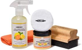 img 1 attached to 🧽 CLARK's Soapstone Slate and Concrete Complete Care Kit - Wax, Large Applicator, Buffing Pad, Stone Cleaner, Microfiber Towel