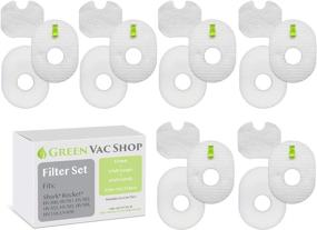 img 4 attached to 💫 Premium Replacement Filter Set for GreenVacShop Shark Rocket HV292, HV300, HV300W, HV301, HV302, HV303, HV305, HV308, HV310, UV450 - 12 Pre-Filters (6 Foam+6 Felt) & 6 Post-Filters - Replaces Shark Part# XFFV300