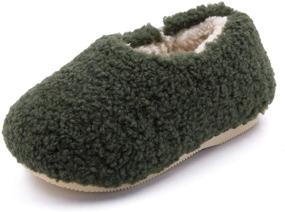 img 4 attached to Toddler Slippers Moccasin Lightweight Numeric_4 Boys' Shoes