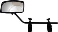 π€ enhance your water skiing visibility with attwood 13066-7 universal adjustable clamp-on boat mirror in black logo