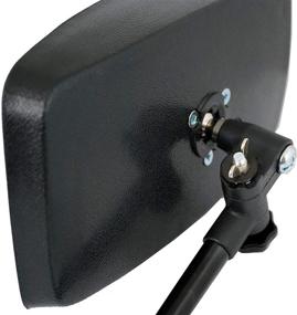 img 2 attached to 🚤 Enhance Your Water Skiing Visibility with Attwood 13066-7 Universal Adjustable Clamp-On Boat Mirror in Black