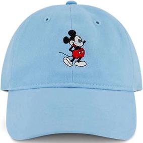 img 4 attached to 🐭 Authentic Concept One Disney Mickey Mouse Baseball Hat: Premium Washed Twill, Adjustable Dad Cap