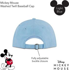 img 2 attached to 🐭 Authentic Concept One Disney Mickey Mouse Baseball Hat: Premium Washed Twill, Adjustable Dad Cap