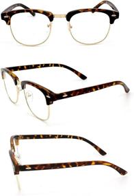 img 3 attached to Очки солнцезащитные Beison Wayfarer Eyeglasses Tortoise (Бейсон Вейфарер Очки Тартуза)