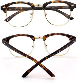 img 2 attached to Очки солнцезащитные Beison Wayfarer Eyeglasses Tortoise (Бейсон Вейфарер Очки Тартуза)