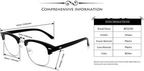 img 1 attached to Очки солнцезащитные Beison Wayfarer Eyeglasses Tortoise (Бейсон Вейфарер Очки Тартуза)