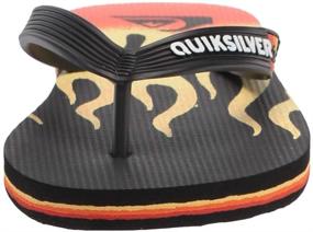 img 3 attached to 👣 Quiksilver Юность Молокай Панель 3-точечный сандали - Унисекс ребенок