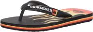 👣 quiksilver юность молокай панель 3-точечный сандали - унисекс ребенок логотип