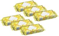 🍋 lysol lemon lime blossom disinfecting wipes - 80 wipes per pack (6 packs) - 17.7 oz logo