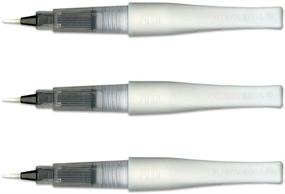 img 3 attached to Kuretake ZIG WINK OF STELLA BRUSH, Clear Glitter Set of 3, Flexible Brush Tip, Archival Quality, Mess-Free, Photo-Safe, Acid-Free, Lightfast, Odorless, Xylene-Free, Made in Japan