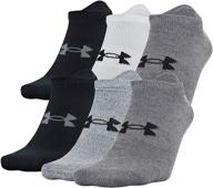 get maximum comfort with under armour essential socks - 6 pairs logo