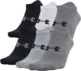 img 4 attached to Get Maximum Comfort with Under Armour Essential Socks - 6 Pairs