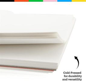 img 3 attached to 🎨 2 Pack of 9 x 12 Watercolor Paper Pads - Cold Press, 140lb/300gsm, Fold Over Design - Ideal for Watercolor Paintings