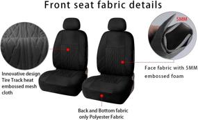 img 3 attached to AUTO HIGH Car Seat Covers For Front Seats Only