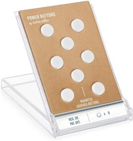 img 4 attached to 💪 Stylish and Durable: Plastic Covered Magnetic Buttons by Stiffs