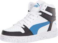 кроссовки puma whirlwind v (малыш/маленький ребенок) джинса risk red white gray - размер 12m us логотип