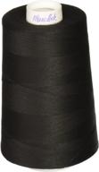🧵 black maxi-lock cone thread spool by american & efird logo