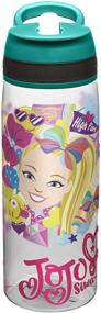 img 3 attached to Zak Designs Jojo Siwa Kids Water 🍼 Bottle - Durable & BPA-Free (25oz, Green, Plastic)