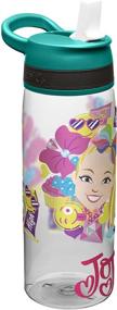 img 4 attached to Zak Designs Jojo Siwa Kids Water 🍼 Bottle - Durable & BPA-Free (25oz, Green, Plastic)