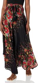 img 3 attached to 🦚 Lannaclothesdesign Women's Bohemian Clothing: Stunning Peacock-Inspired Skirts