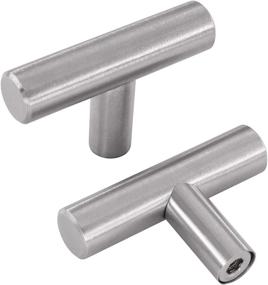 img 4 attached to Homdiy HD201SN Kitchen Cabinet Knobs: Sleek Brushed Nickel 10-Pack for Modern Cabinet Hardware - Ideal for Dresser Drawers, Metal Drawer Pulls, and More!