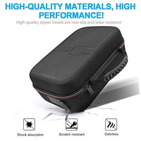 img 3 attached to 🎮 Nintendo Switch Carrying Case - Large Portable Hard Shell Bag for Console, Pro Controller, Dock, with Soft Lining, Shoulder Strap - Holds 18 Games - Black