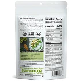 img 3 attached to 🌱 Sunfood Organic Supergreens & Protein: Новый растительный, беззерновой белковый смесь с 19 зелеными суперфудами, пробиотиками и ферментами. Ультра-чистый - без наполнителей, добавок, консервантов. 8 унций.