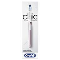 🪥 oral-b clic rose manual toothbrush with brush head and magnetic holder: efficient dental care logo