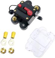 ⚡ u-bcoo 12v 60amp manual reset circuit breaker: reliable marine trolling motor, atv audio, and car vehicle current overload protector with household solar series online fuse logo