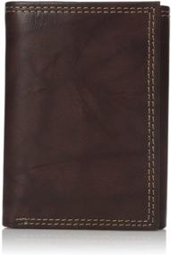 img 4 attached to 👔 Buxton Men's Threefold Wallet Brown: Sleek and Functional Accessory for the Modern Gentleman