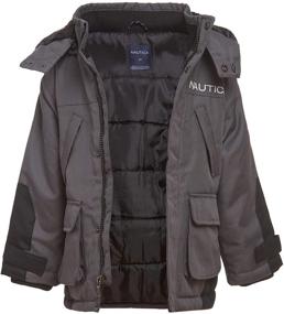 img 2 attached to 🧥 Nautica Midship Snorkel Storm Cuffs Boys' Outerwear