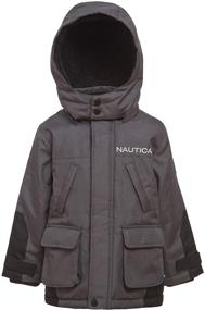 img 3 attached to 🧥 Nautica Midship Snorkel Storm Cuffs Boys' Outerwear