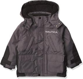 img 4 attached to 🧥 Nautica Midship Snorkel Storm Cuffs Boys' Outerwear