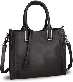 img 3 attached to Genuine Leather Satchel Handmade Shoulder Women's Handbags & Wallets for Totes