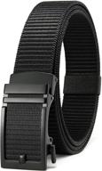 👔 chaoren ratchet nylon casual adjustable men's belts: the ultimate fashion accessory logo