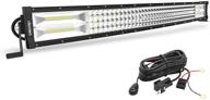 oedro quad-row 31inch 768w led light bar with wiring harness - curved spot flood combo - perfect for off-road driving, pickup trucks, suvs, atvs, and more! logo