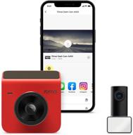 70mai dash cam a400: красный, передняя и задняя камера 1440p qhd, 1080p, wifi, парковочный монитор | широкий угол обзора, ночное видение | приложение для ios/android логотип