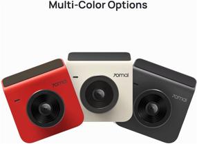 img 3 attached to 🚗 70mai Dash Cam A400: Red, Front & Rear 1440P QHD, 1080P, WiFi, Parking Monitor | Wide-Angle FOV, Night Vision | iOS/Android App