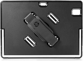 img 1 attached to 💼 HP 1012 G2 Protective Tablet Case (1HM07AA) - Sleek Black/Silver Design for HP Elite x2 1012 G2 (317 g)