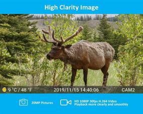 img 3 attached to 📸 Meidase S3 Trail Game Cameras: 20MP 1080P H.264 Video Wildlife Cam with 0.1S Trigger Time & 0.5S Recovery Time - Ideal for Outdoor Deer Cam, Motion Detection, and Night Vision