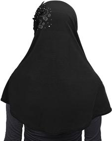 img 1 attached to 🧕 Womens Soft One Piece Hijab: Stylish, Comfortable and Versatile Muslim Head Scarf