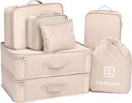 tianzong 7 piece packing luggage organizers: maximize travel efficiency with these essential packing companions logo