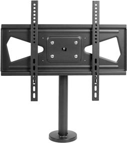 img 4 attached to 📺 VIVO Поворотный крепеж для телевизора с трубчатым креплением - экраны от 32 до 55 дюймов, настольное крепление VESA, прочный телевизионный стенд на столешницу - TV00M4