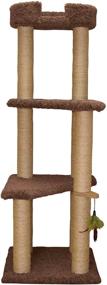 img 2 attached to 🐱 Classy Kitty 60.5-Inch 3-Story Cat Tree with Sky Lounger, Large Size - Dimensions: 21x23.5x60.5