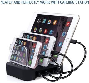 img 1 attached to 🔌 Short 1ft iPhone Charger Cable - Fast Charging Power Bank Cable - Lightning Cable Compatible with iPhone 12 Pro Max/12 Mini/11 Pro Max/Xs Max/XR/X/8 Plus/SE 2020/7/6/5/se - Black Color Option Available