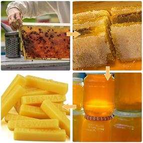 img 1 attached to 🕯️ 24 шт. Строительные блоки из пчелиного воска - высокое качество желтого воска для изготовления свечей и мебельного полирования, 24 унции